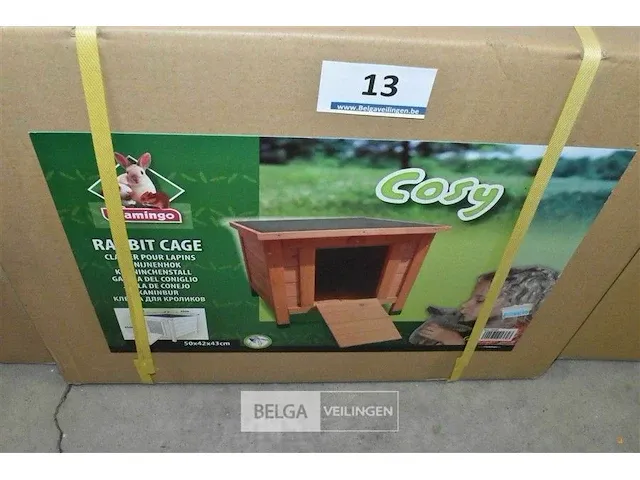 Konijnenhok cosy 50x42x43 - afbeelding 2 van  2
