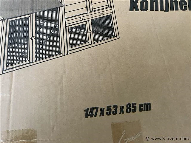 Konijnenhok/kippenhok - afbeelding 2 van  3
