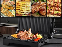 Kontakt grill/bakplaat -vleesgril bakplaat rood - afbeelding 9 van  10