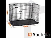 Kooi voor honden, 2 deuren, opvouwbaar, transporteerbaar - afbeelding 8 van  8