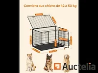 Kooi voor zware hond, 122 x 74,5 x 80,5 cm - afbeelding 3 van  8