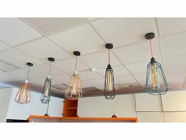 Kooilamp set - hanging lamp (5x) - afbeelding 1 van  4