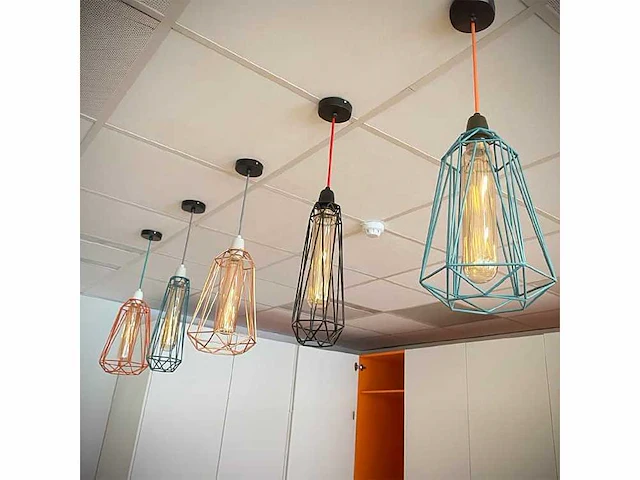 Kooilamp set - hanging lamp (5x) - afbeelding 3 van  4