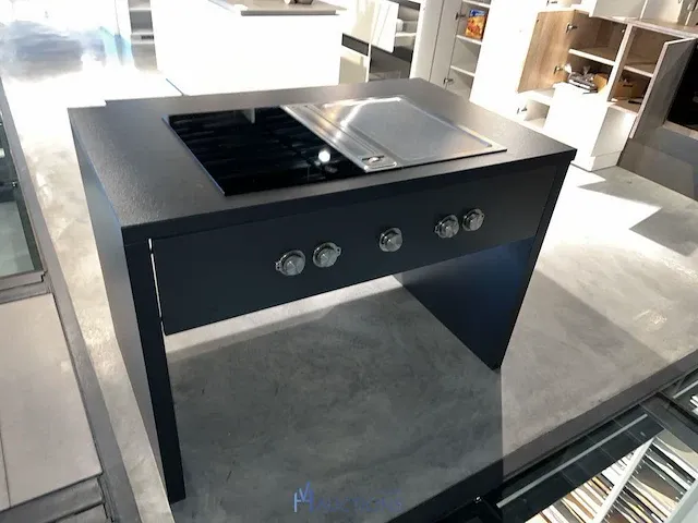 Kookeiland bora met kookplaat en grillplaat - afbeelding 1 van  4