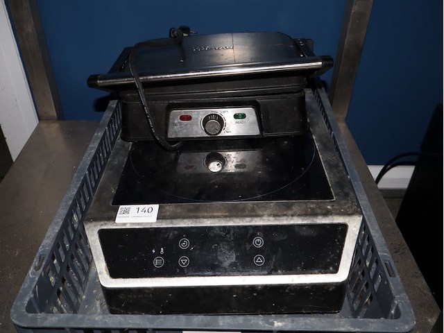 Kookplaat + grill - afbeelding 1 van  3