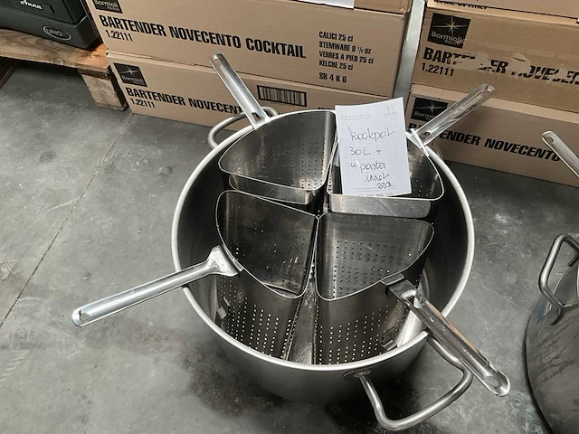 Kookpot 30 liter met pasta inzet - afbeelding 1 van  5