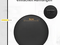 Koonmi 50 cm ronde spiegel zwart ronde spiegel - afbeelding 4 van  4