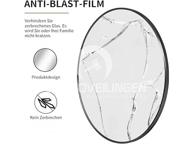 Koonmi 60 cm ronde spiegel - afbeelding 2 van  6