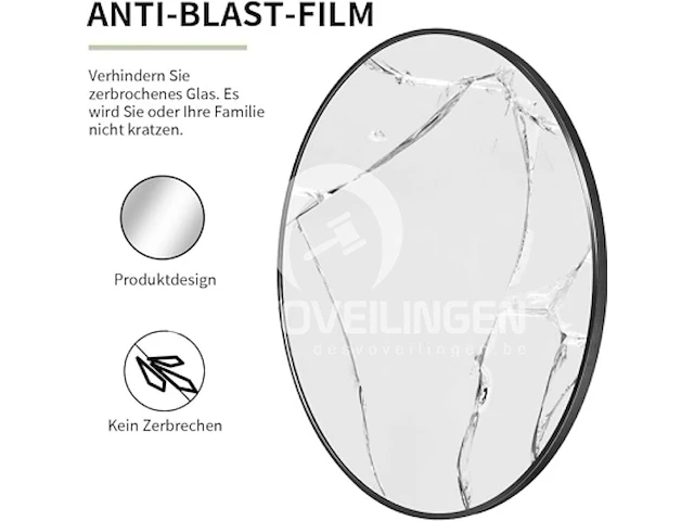 Koonmi 70 cm ronde spiegel - afbeelding 3 van  5