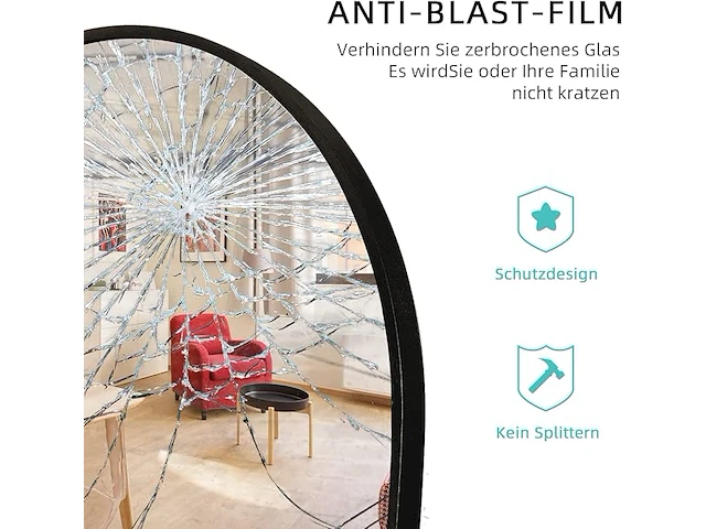 Koonmi boog full-body spiegel (53 x 163 cm) - afbeelding 5 van  5