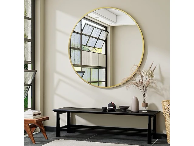 Koonmi grote ronde spiegel (106 cm) - afbeelding 1 van  3