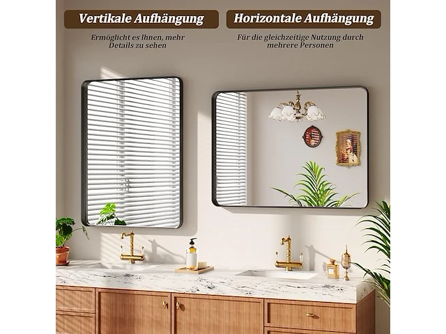 Koonmi wandspiegel (120 x 90 cm) - afbeelding 3 van  4