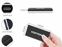 Kootion 500gb draagbare externe ssd usb 3.1 type c flash drive - afbeelding 3 van  5