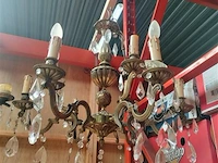 Koper luchter 6 lichtpunten - afbeelding 1 van  1
