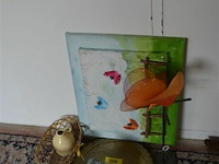 Koperen bordje en div - afbeelding 1 van  3