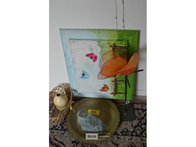 Koperen bordje en div - afbeelding 2 van  3