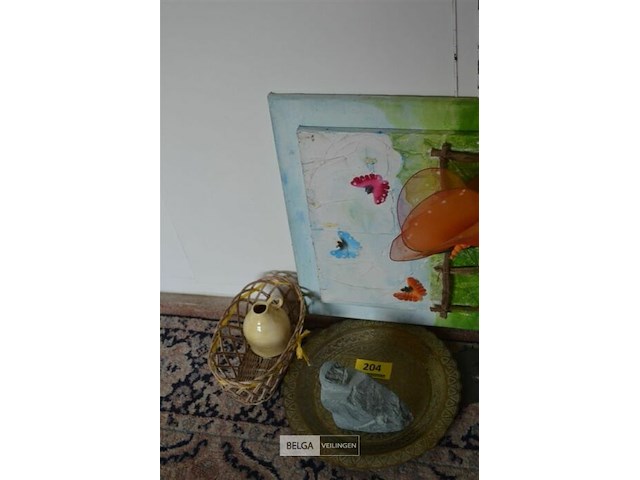 Koperen bordje en div - afbeelding 3 van  3