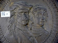 Koperen decoratieve plaat - afbeelding 2 van  3