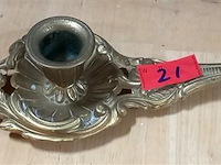 Koperen kaars houder