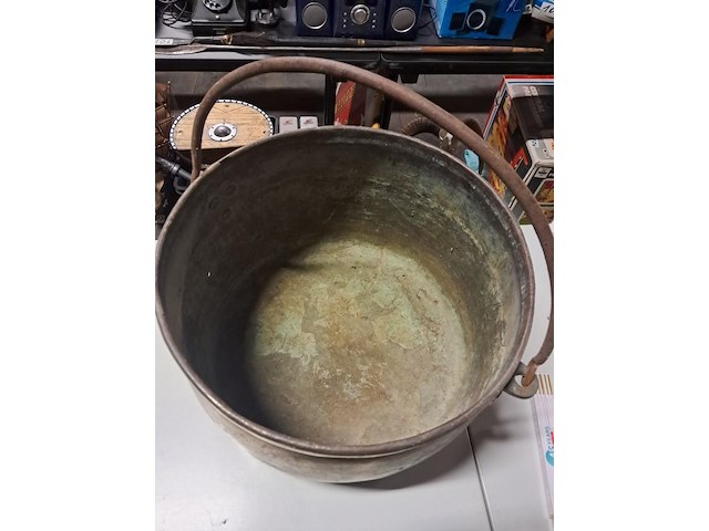 Koperen ketel ø 450 h 310 mm - afbeelding 2 van  4