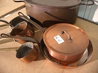 Koperen kookpotten set - afbeelding 2 van  4