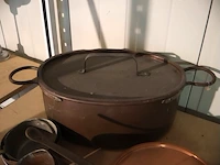 Koperen kookpotten set - afbeelding 3 van  4