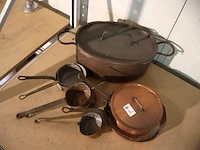 Koperen kookpotten set - afbeelding 4 van  4