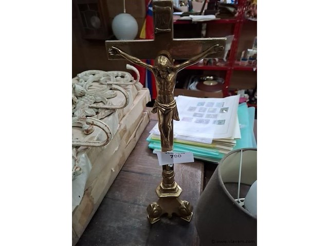 Koperen kruisbeeld - afbeelding 1 van  3