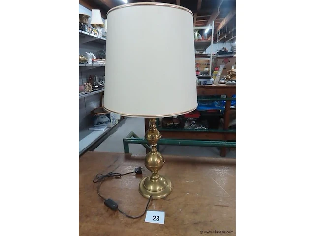 Koperen lamp 69cm - afbeelding 1 van  3
