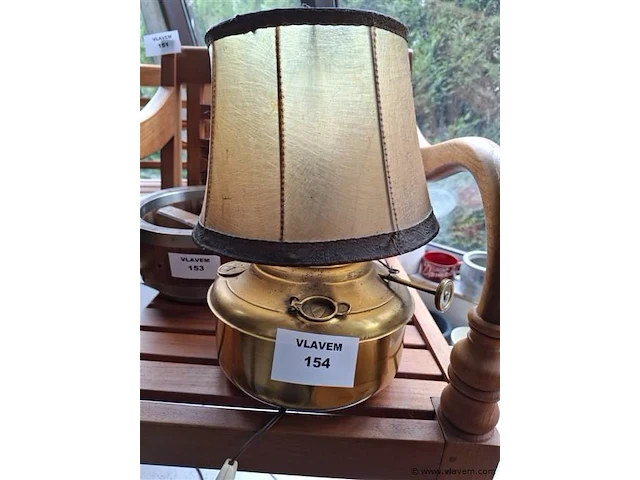 Koperen lampadaire - afbeelding 1 van  2