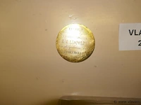 Koperen medaille van het festival 25 jaar regering van leopold i - afbeelding 1 van  2