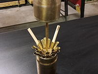 Koperen opberg bakje voor sigaretten - afbeelding 2 van  4