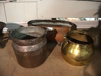 Koperen pot (x3) - afbeelding 1 van  5