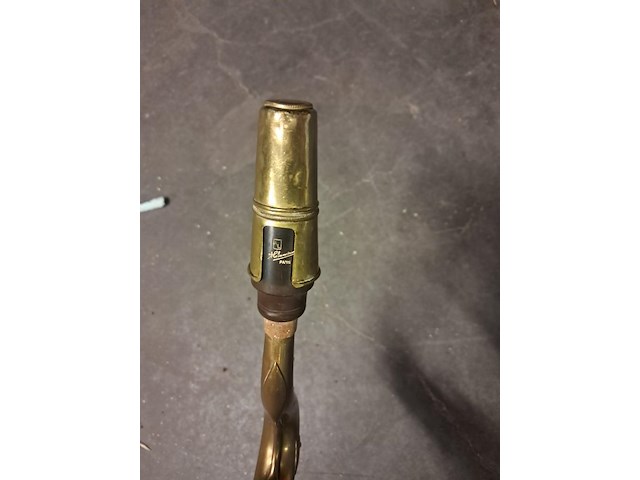 Koperen saxofoon h 800mm - afbeelding 3 van  6