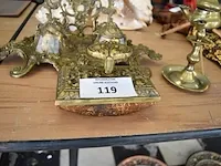 Koperen schrijfset, koperen lamp - afbeelding 4 van  7