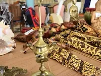 Koperen schrijfset, koperen lamp - afbeelding 6 van  7
