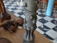 Koperen steelpan, koperen bedverwarmer, koperen deurklink, sierstuk - afbeelding 8 van  9
