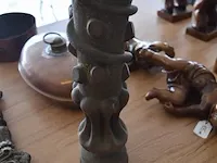 Koperen steelpan, koperen bedverwarmer, koperen deurklink, sierstuk - afbeelding 9 van  9