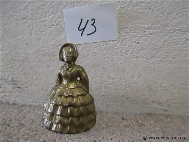 Koperen tafelbel - afbeelding 1 van  2