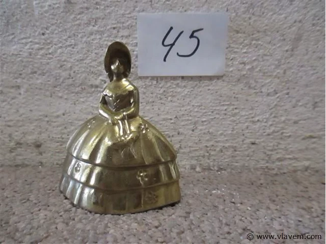 Koperen tafelbel - afbeelding 1 van  2