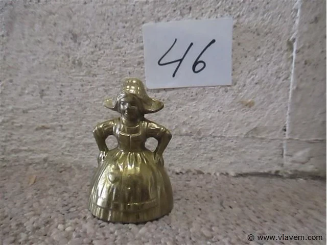 Koperen tafelbel - afbeelding 1 van  2