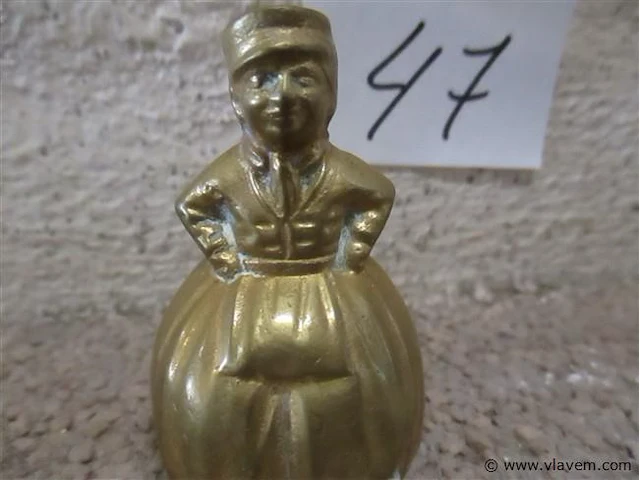 Koperen tafelbel - afbeelding 2 van  2