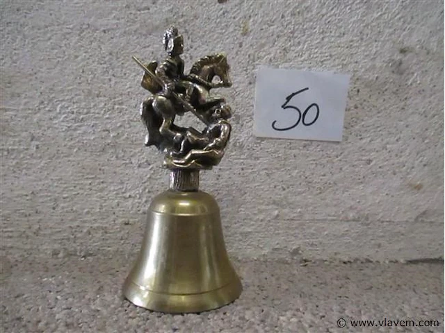 Koperen tafelbel - afbeelding 1 van  2