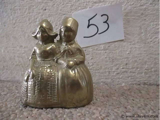 Koperen tafelbel - afbeelding 1 van  2