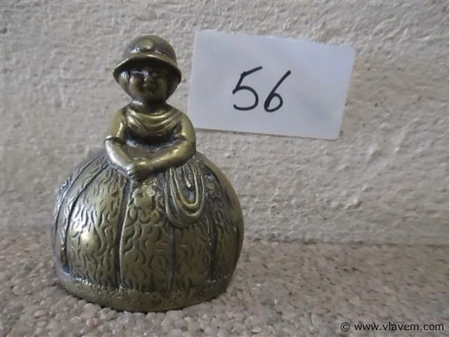 Koperen tafelbel - afbeelding 1 van  2