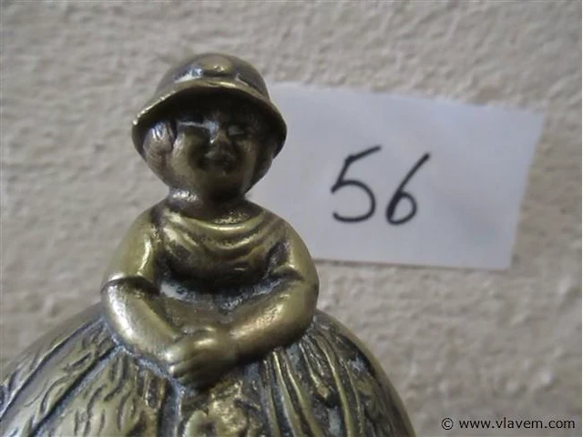 Koperen tafelbel - afbeelding 2 van  2