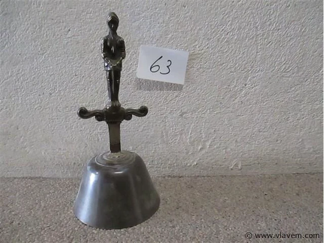 Koperen tafelbel - afbeelding 1 van  2