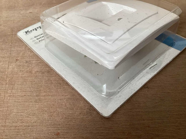 Kopp netwerk wandcontactdoos 2x rj-45 (39x) - afbeelding 3 van  4