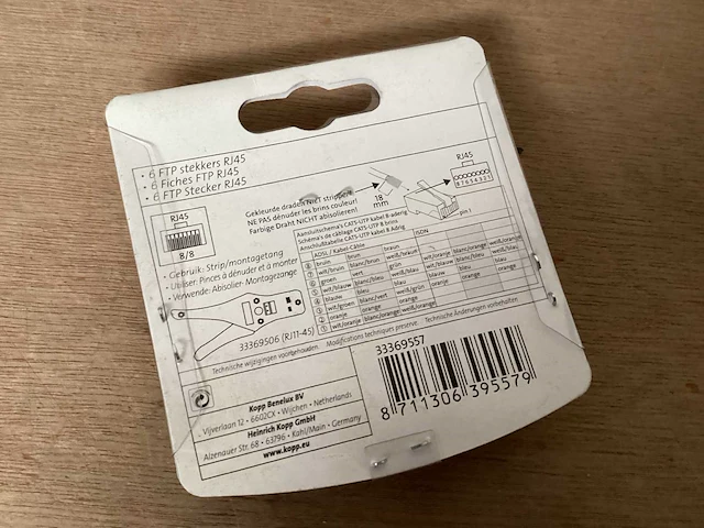 Kopp rj45 stekker afgeschermd - 6 pack (28x) - afbeelding 3 van  3