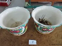 Koppel italiaanse bloempotten - afbeelding 2 van  4